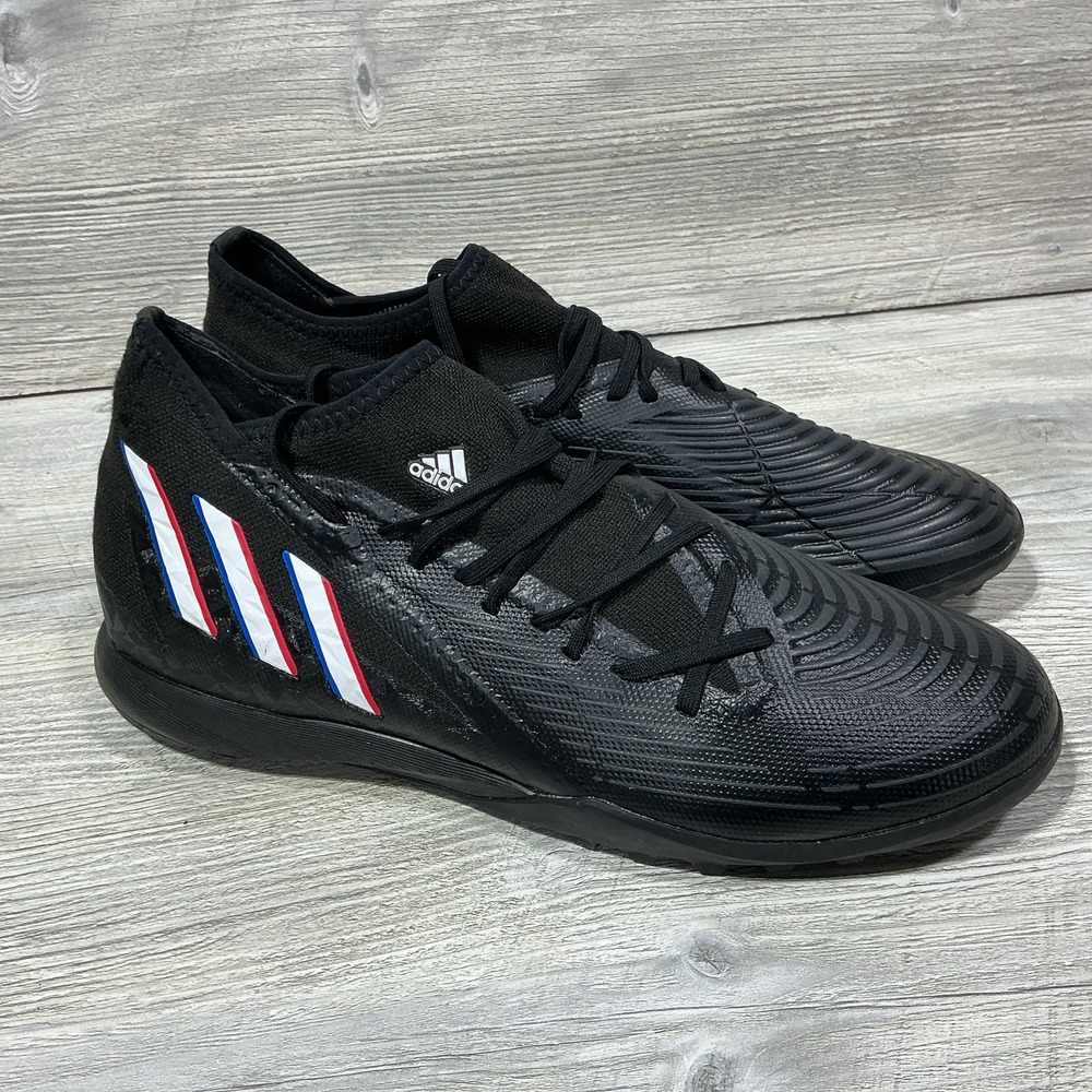 Adidas Predator Edge.3 Turf GX2628 Black White Soccer Shoe Cleats Mens Size 12